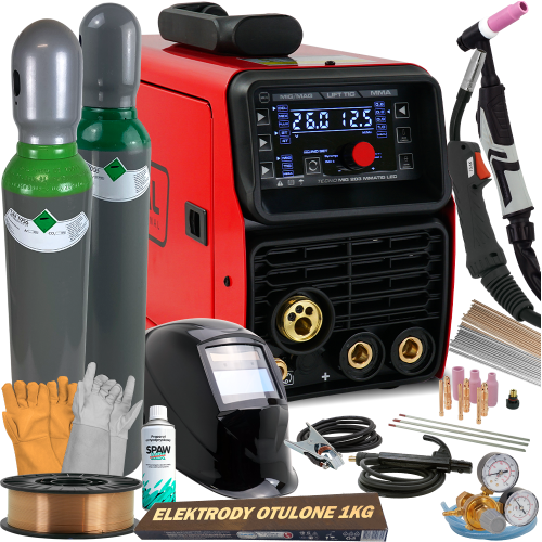 Ideal Tecnomig 203 MMA TIG migomat 3w1 Zestaw 4