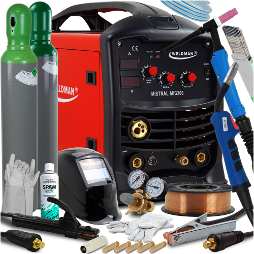 Spawarka MIGOMAT MIG 200 TIG MMA Weldman MISTRAL