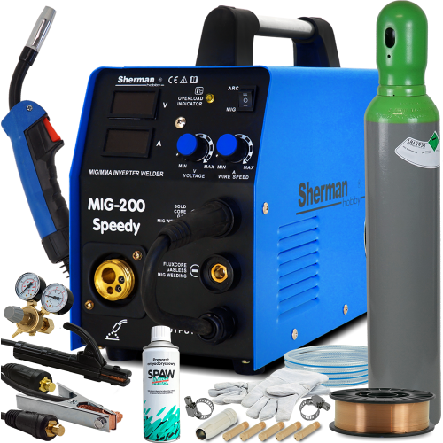 Migomat Sherman MIG 200 Speedy MMA 2w1 zestaw #1