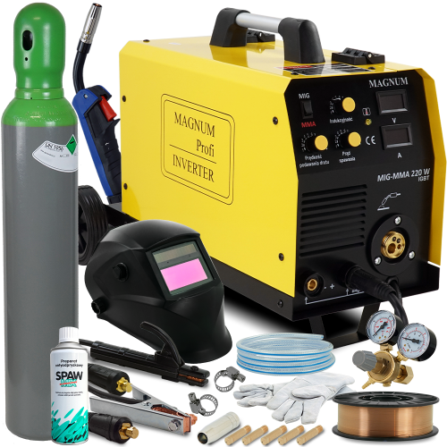 Spawarka migomat Magnum MIG 220W MMA 2w1 zestaw 2