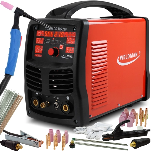WELDMAN TORNADO TIG 210 AC DC Zestaw 3