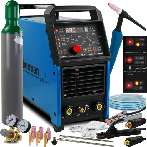 Spawarka TIG SHERMAN 200 GD AC/DC PULSE Zestaw 1