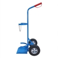 Wózek do butli gazowych jednobutlowy koła pełne bok