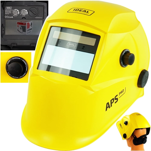Przyłbica automatyczna Ideal APS 510G PRO True Color Yellow MATT