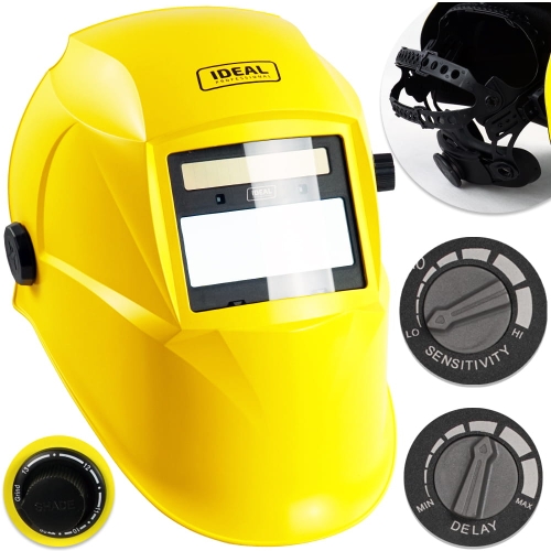 Przyłbica automatyczna Ideal APS 510G PRO Yellow MATT