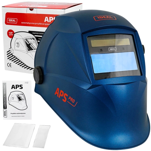 Przyłbica Ideal APS-510G PRO Matowa niebieska min