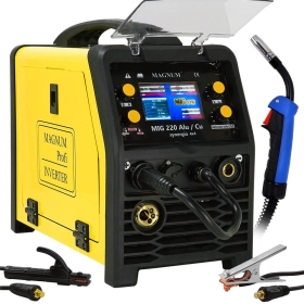 Spawarka migomat Magnum MIG 220 Alu/Cu Synergia 4x4