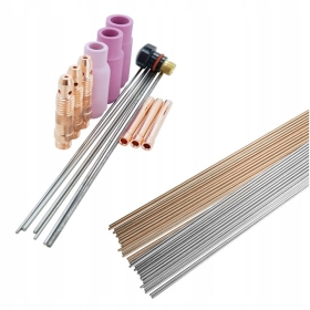 Zestaw startowy części palnika SR-26 - TIG DC + zestaw drutów