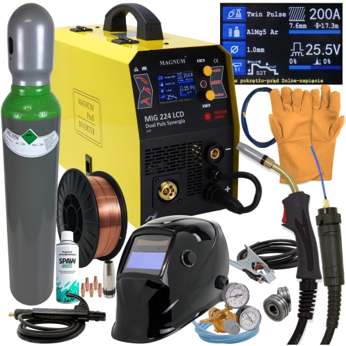 Magnum MIG 224 DP zestaw butla maska