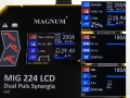 Magnum MIG 224 DP - panel lutospawanie, dual puls itd.
