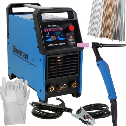 Spawarka TIG AC DC Sherman DIGITIG 200 LCD
