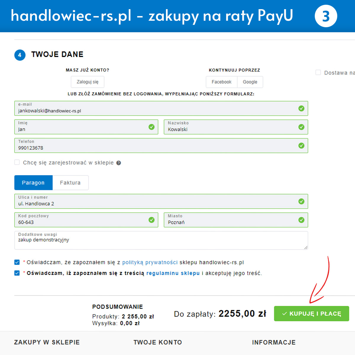 Raty krok 3