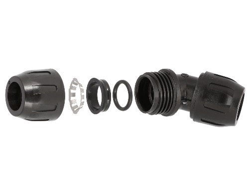 Złącze do rury kolanko 45 st fi 20mm polimerowe