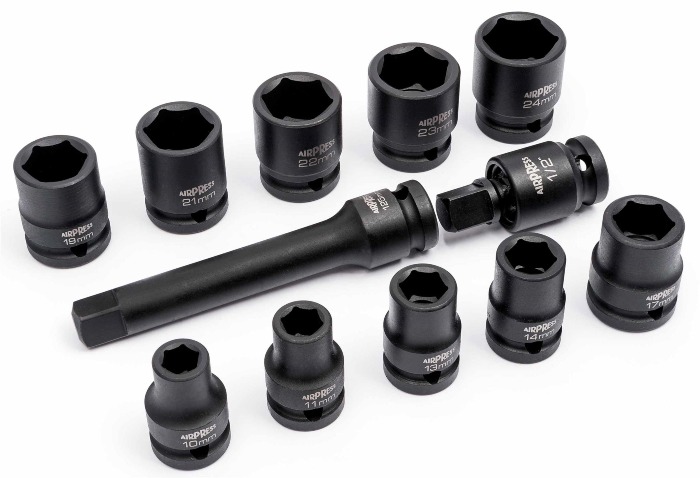 Zestaw nasadek udarowych Airpress 1/2" - osobno