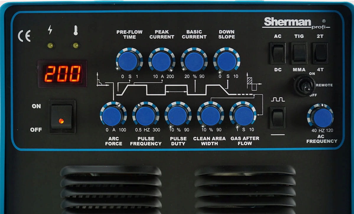 Sherman TIG 201 AC/DC Poste à souder | Poste à souder TIG AC/DC